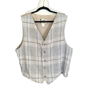 ATTITUDES Collezioni Vintage Linen Waistcoat Vest